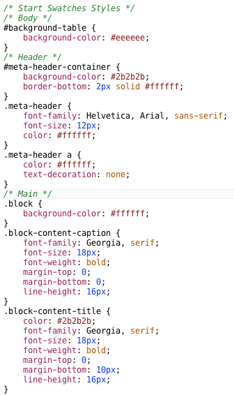 css example